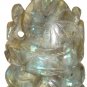 Labradorite Stone Ganesh Statue Hand Carved Elephant God Stone Ganesha