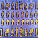 Bronze Chess Set  Metal Pieces Chess Set with Greek Mythology