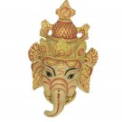 Resin Mask Ganesh Mask Painted Home Decor carved wall hanging Sculptures