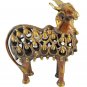 Brass Undercut Cow Hindu Nandi Cow Statue