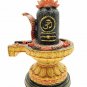 Synthetic Lord Shiva Lingan Paited Mahadev Statue Third Eye God Resin Shiv