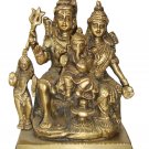 Shiv Family Brass Statue Sculpture Shiva Ganesh Parvati Devi Hindu God Statue