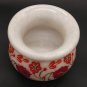 Marble Stone Round Vessel Stone With inlay work Using real semi precious Stone