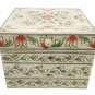 Handmade Bone Jewelry Box Made with Wooden and bone work Flower Painting