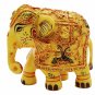 Synthetic Elephant Statue Painted Handmade Collectible Resin Carving Elephant