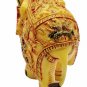 Synthetic Elephant Statue Painted Handmade Collectible Resin Carving Elephant