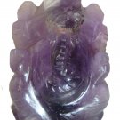 Amethyst Stone Ganesh Statue Hand Carved Elephant God Semi Precious Stone Ganesa