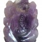 Amethyst Stone Ganesh Statue Hand Carved Elephant God Semi Precious Stone Ganesa
