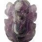 Amethyst Stone Ganesh Statue Hand Carved Elephant God Semi Precious Stone Ganesa