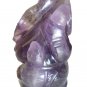 Amethyst Stone Ganesh Statue Hand Carved Elephant God Semi Precious Stone Ganesa