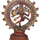 Brass Nataraja Dancing Nataraj Lord Shiva God Statue Religious Idol Decor