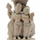 Hand carved Sandstone Hindu God Vishnu-Laxmi Statue