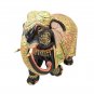 Hand Carved Wood Elephant Statue Coverd with Pure Gold Plated Embossd Work