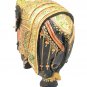 Hand Carved Wood Elephant Statue Coverd with Pure Gold Plated Embossd Work