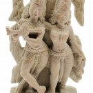 Hand carved Sandstone Hindu God Radha krishna Statue