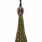 Brass Peacock Animal Statue Colorful Embossed Painted Meenakari Figurin