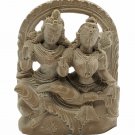Hand carved Sandstone Hindu God Shiva Family Statue