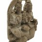 Hand carved Sandstone Hindu God Shiva Family Statue