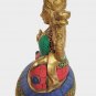 Brass Lakshmi Laxmi Statue Goddess Idol Wealth Prosperity Hindu Religious