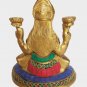 Brass Lakshmi Laxmi Statue Goddess Idol Wealth Prosperity Hindu Religious