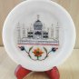 5" Marble Round Plate Decorative Floral Design Inlay Pietra Dura Stone