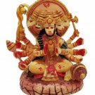 Synthetic Hanuman 5 Face Statue Standing Painted Resin Carving Ganesh home decor
