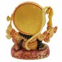 Synthetic Hanuman 5 Face Statue Standing Painted Resin Carving Ganesh home decor