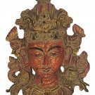 Resin Mask Shiva Mask Painted Home Decor carved wall hanging Sculptures