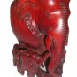 Hand Carved Wood Elephant Family statue Wooden Elephant Sculpture Gift item