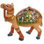 Hand Carved Wooden Camel statue with Procession Paintng Gift Item