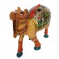 Hand Carved Wooden Camel statue with Procession Paintng Gift Item