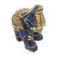 Hand Carved Semi Precious Stones Lapis Lizuli Stone Elephant Painted Figurine