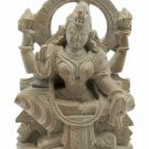 Hand carved Sandstone Hindu Goddess Laxmi Statue Soft Stone Lakshmi Statue
