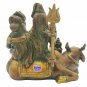 Brass Shiv Family Statue with Nandi Shiva Ganesh Parvati Devi Hindu God Statue