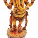 Synthetic Ganesh Statue Standing Painted Resin Carving Ganesh home decor