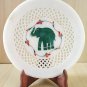 7" Marble Round Plate Decorative Floral Elephant Design Inlay Pietra Dura Stone