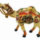 Synthetic Camel Procession Painting Statue Handmade Resin Carving Camel