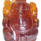 Garnet Stone Ganesh Statue Hand Carved Elephant God Semi Precious Stone Ganesha