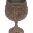 Hand Crafted Metal Wine Glass with Persian Mugal Minakari Work