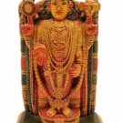 Synthetic Tripati Balaji Statue Standing Painted Resin Carving Triupati Balaji