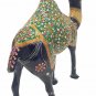 Metal Camel Animal Statue Colorful Embossed Painted Meenakari Figurin