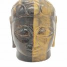 Semi Precious Stones Tiger Eye Buddha Head