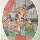 Synthetic Tiles Mugal Shah Jahan& Mumtaz Pair  of Painting