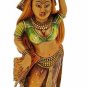 Hand Carved Solid Wooden Painted Rajasthani Ladies