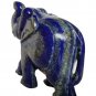 Hand Carved Semi Precious Stones Lapis Lizuli Stone Elephant Figurine Home decor
