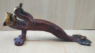 Brass Door Handle Tiger Design Front Door Antique Finish Home Decor