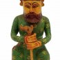 Hand Carved Solid Wooden Painted Rajasthani Gents