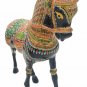 Metal Horse Animal Statue Colorful Embossed Painted Meenakari Figurin