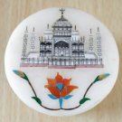 Marble Stone Jewelry Box Decorative Floral Taj Mahal Design Inlay Pietra Dura