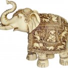 Synthetic Elephant Statue Handmade Collectible Resin CarvingElephant home decor